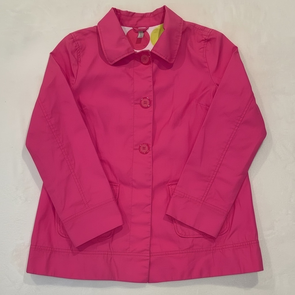 Old Navy Women’s Large Pink Cotton Jacket with Polka Dot Lining - Picture 2 of 10